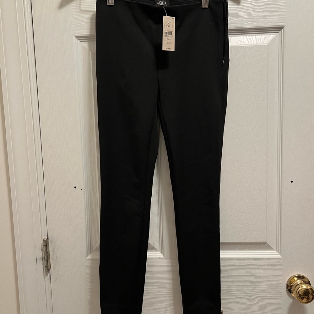 Loft black skinny pants
